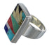 Multicolor Silver Ring Size 8 YX77482